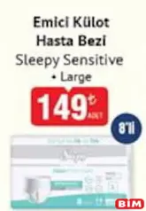 SLEEPY SENSİTİVE EMİCİ KÜLOT HASTA BEZİ LARGE 8'Lİ